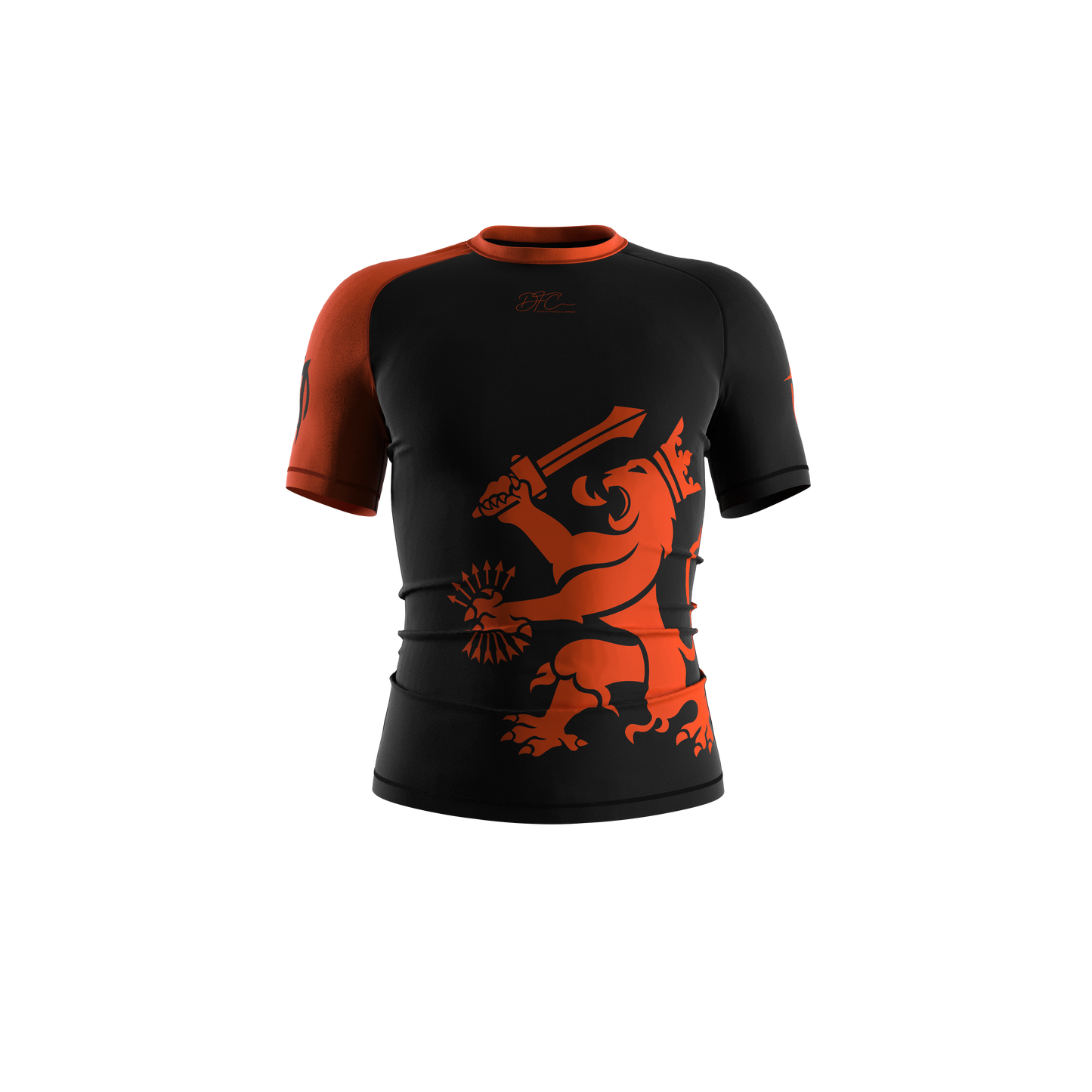 MMA rashguard met korte mouwen - DFC Dutch Lion